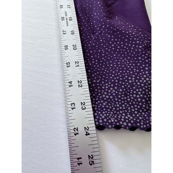 Lululemon 6 Tight Stuff Reflective Dots Scallop Ankle Purple - Picture 15 of 16